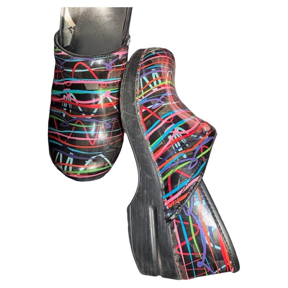 Dansko Color Splash Clogs Size 39 - image 1